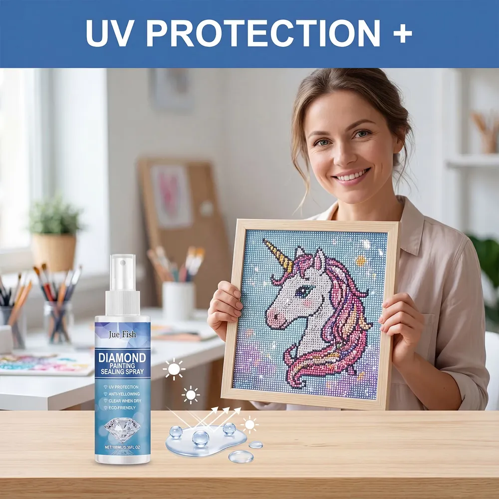 Diamantmalerei Versiegelungsspray 100 ml bis 300 ml Staubschutz