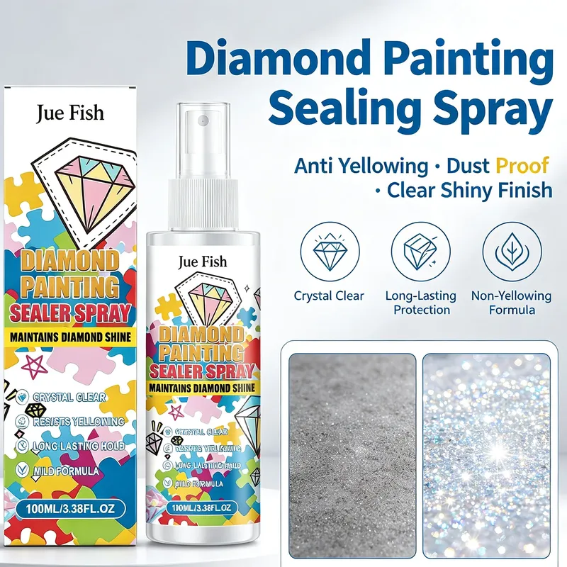 Diamantmalerei Versiegelungsspray 100 ml UV Schutz glänzend