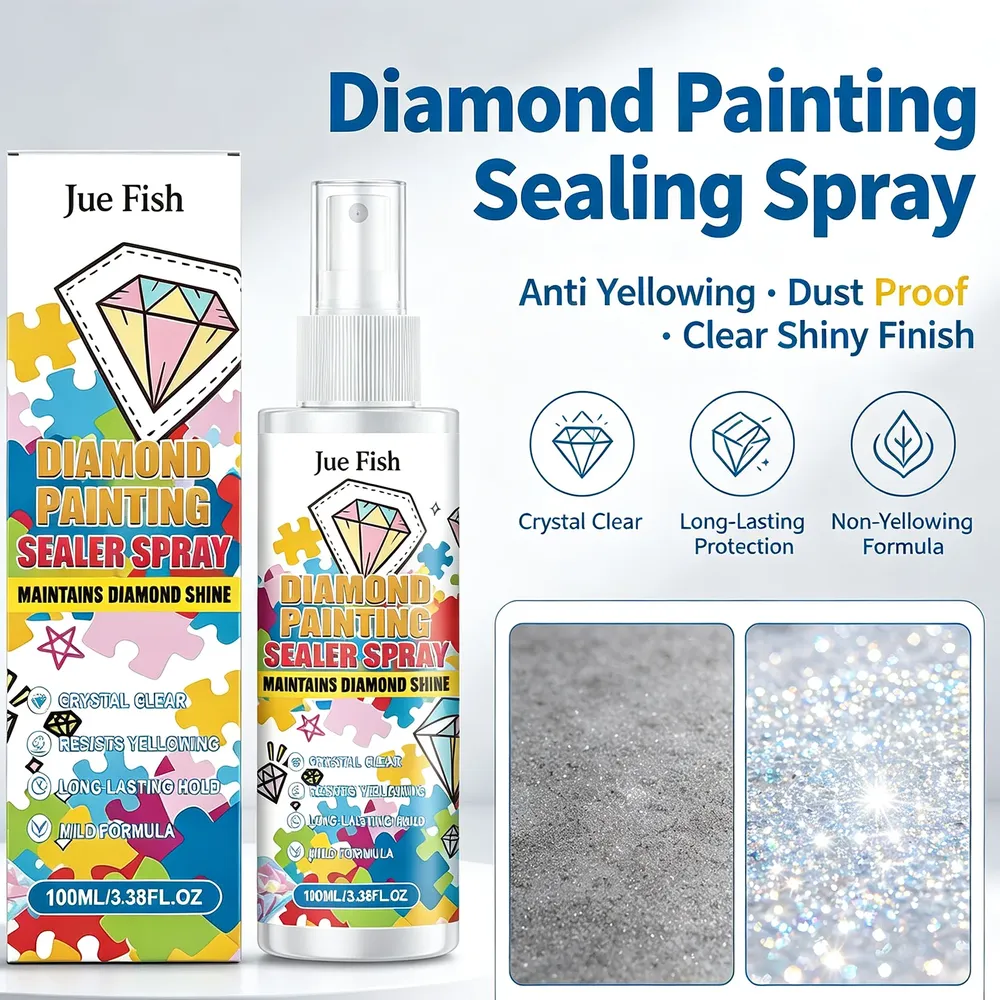 Diamantmalerei Versiegelungsspray 100 ml UV Schutz glänzend
