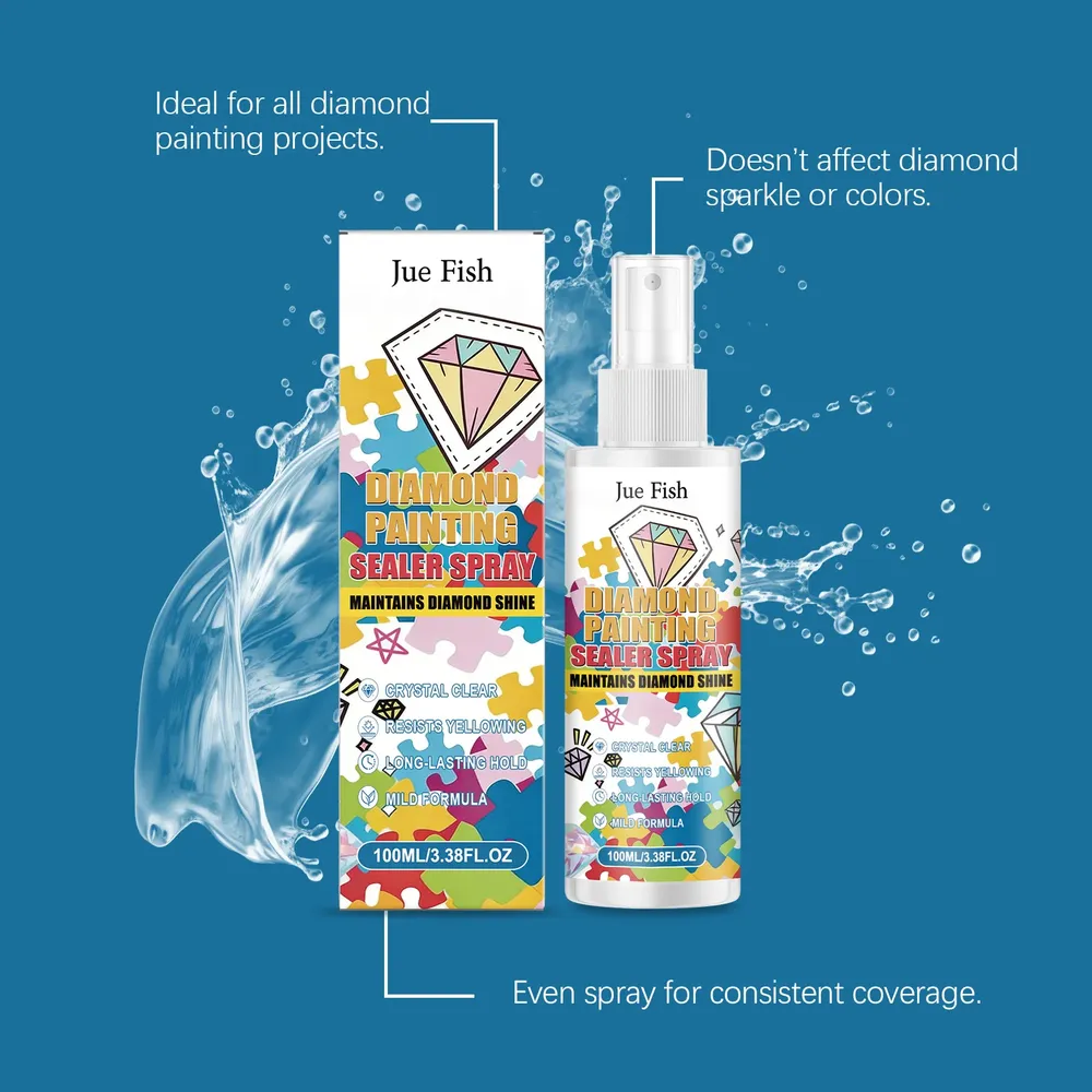 Diamantmalerei Versiegelungsspray 100 ml UV Schutz glänzend