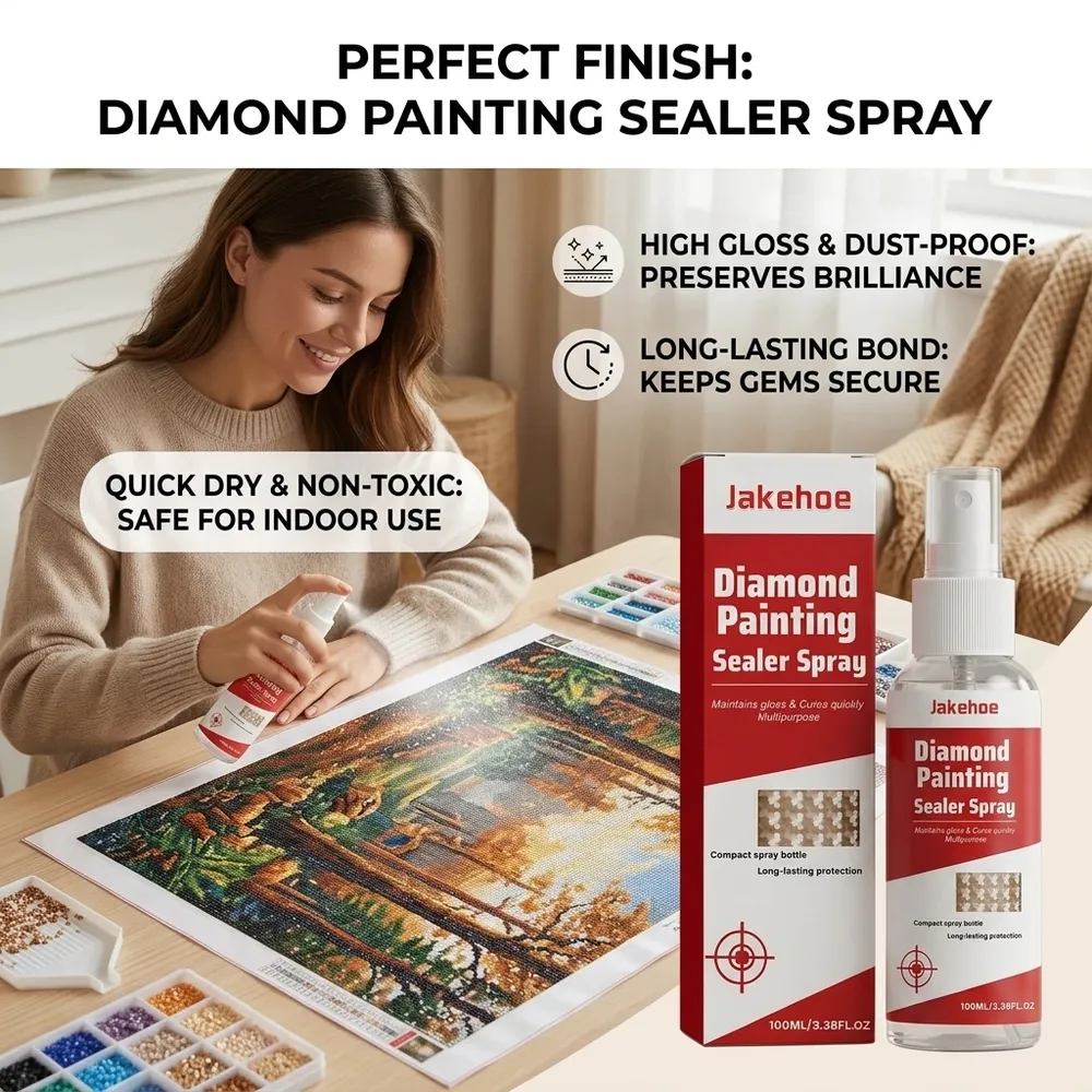 Diamantmalerei Versiegelungsspray 100ML 1 bis 3 Stück Glanzschutz