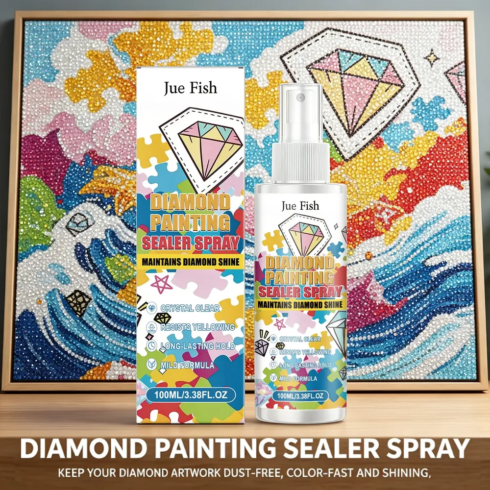 Diamantmalerei Versiegelungsspray 100ML 1 bis 4 Stück Staubschutz