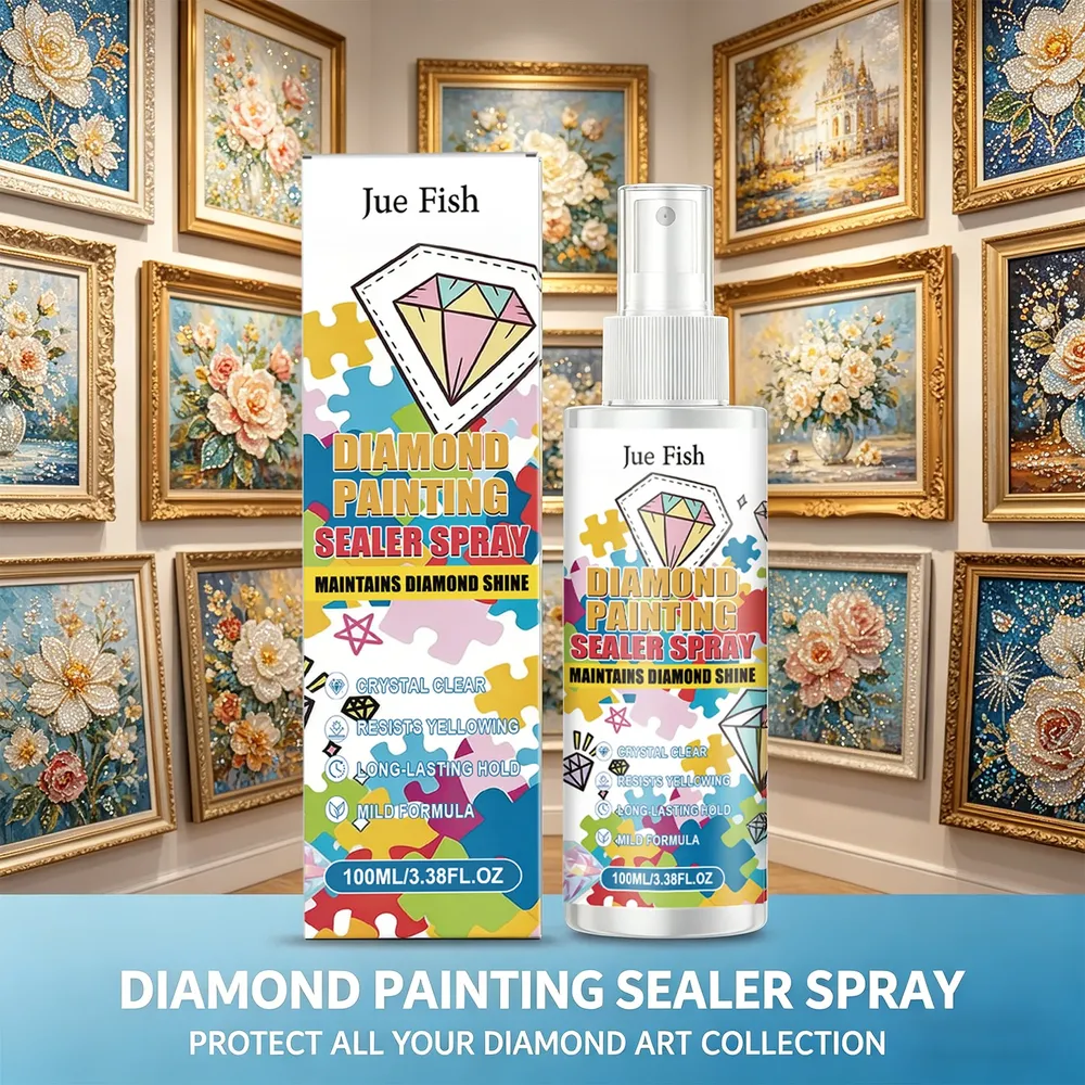 Diamantmalerei Versiegelungsspray 100ML 1 bis 4 Stück Staubschutz
