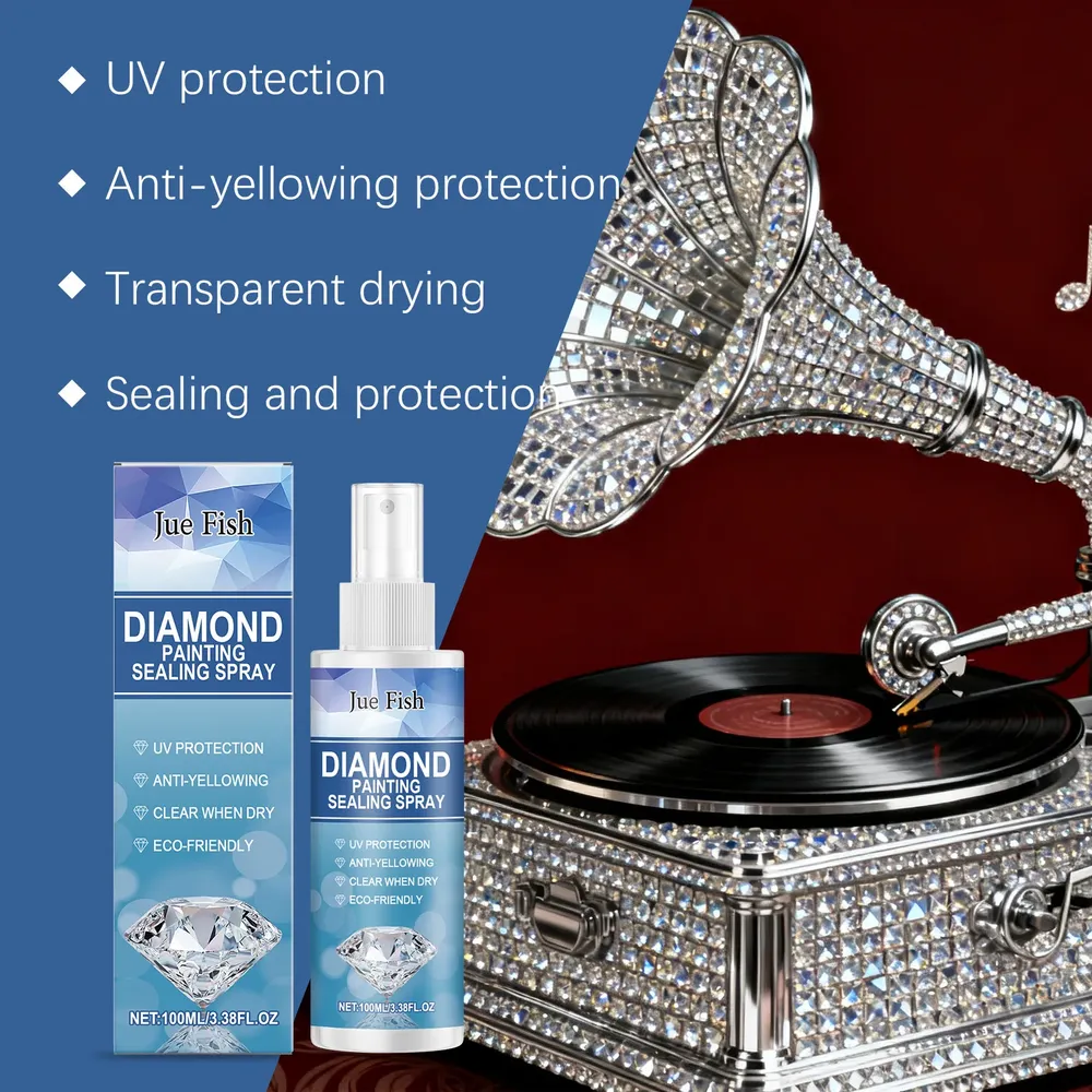 Diamantmalerei Versiegelungsspray 100ml 1 bis 8 Stück Schutzlack