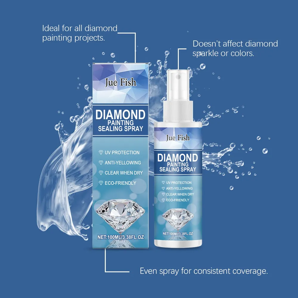 Diamantmalerei Versiegelungsspray 100ml 1 bis 8 Stück Schutzlack