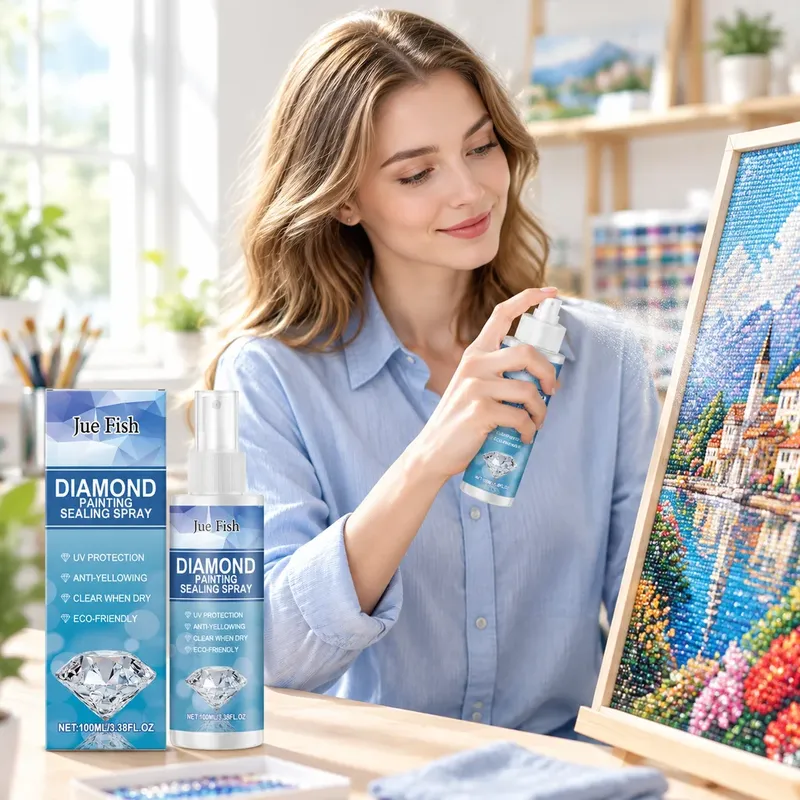 Diamantmalerei Versiegelungsspray 100ml 1 bis 8 Stück Schutzlack