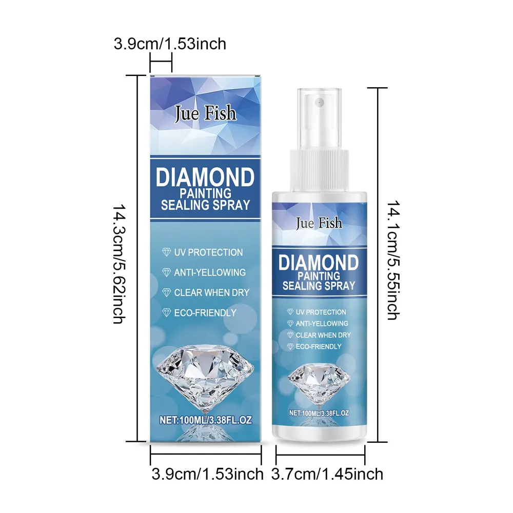 Diamantmalerei Versiegelungsspray 100ml 1 bis 8 Stück Schutzlack
