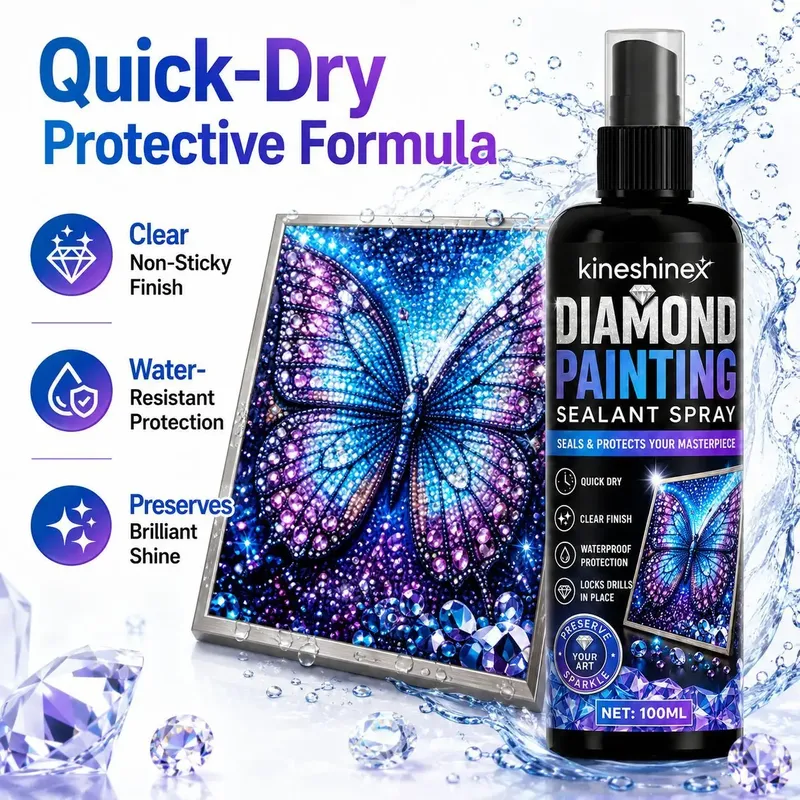 Diamantmalerei Versiegelungsspray 100ml wasserfest schützt Kunstwerke