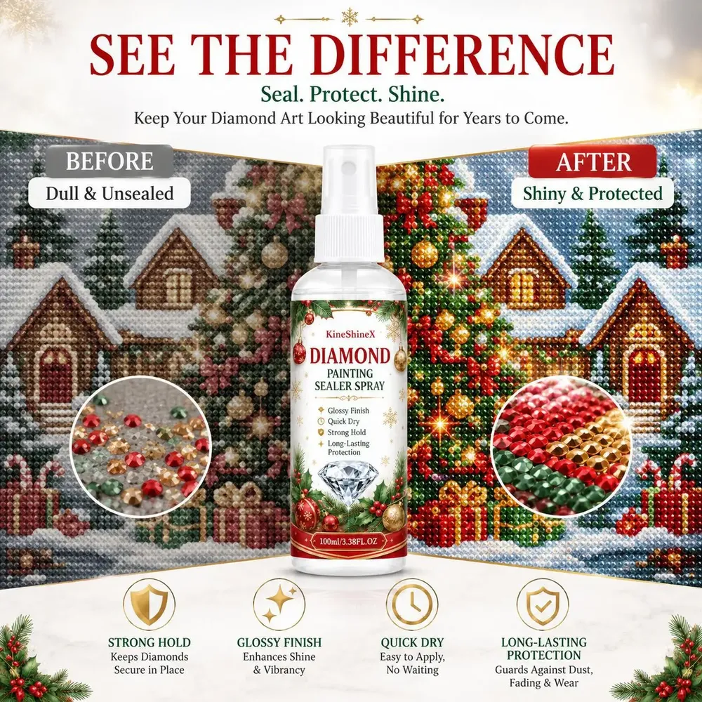 Diamantmalerei Versiegelungsspray 100ml Weihnachts Glanzversiegler