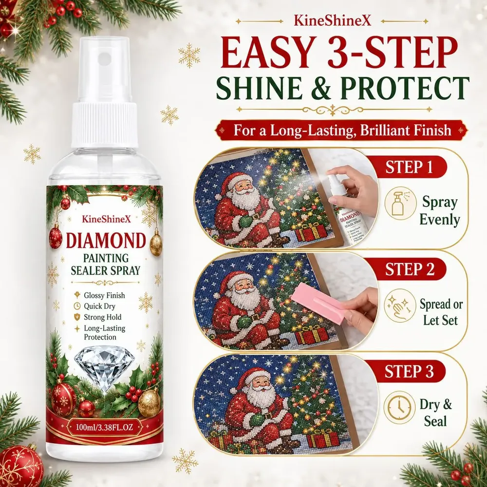 Diamantmalerei Versiegelungsspray 100ml Weihnachts Glanzversiegler