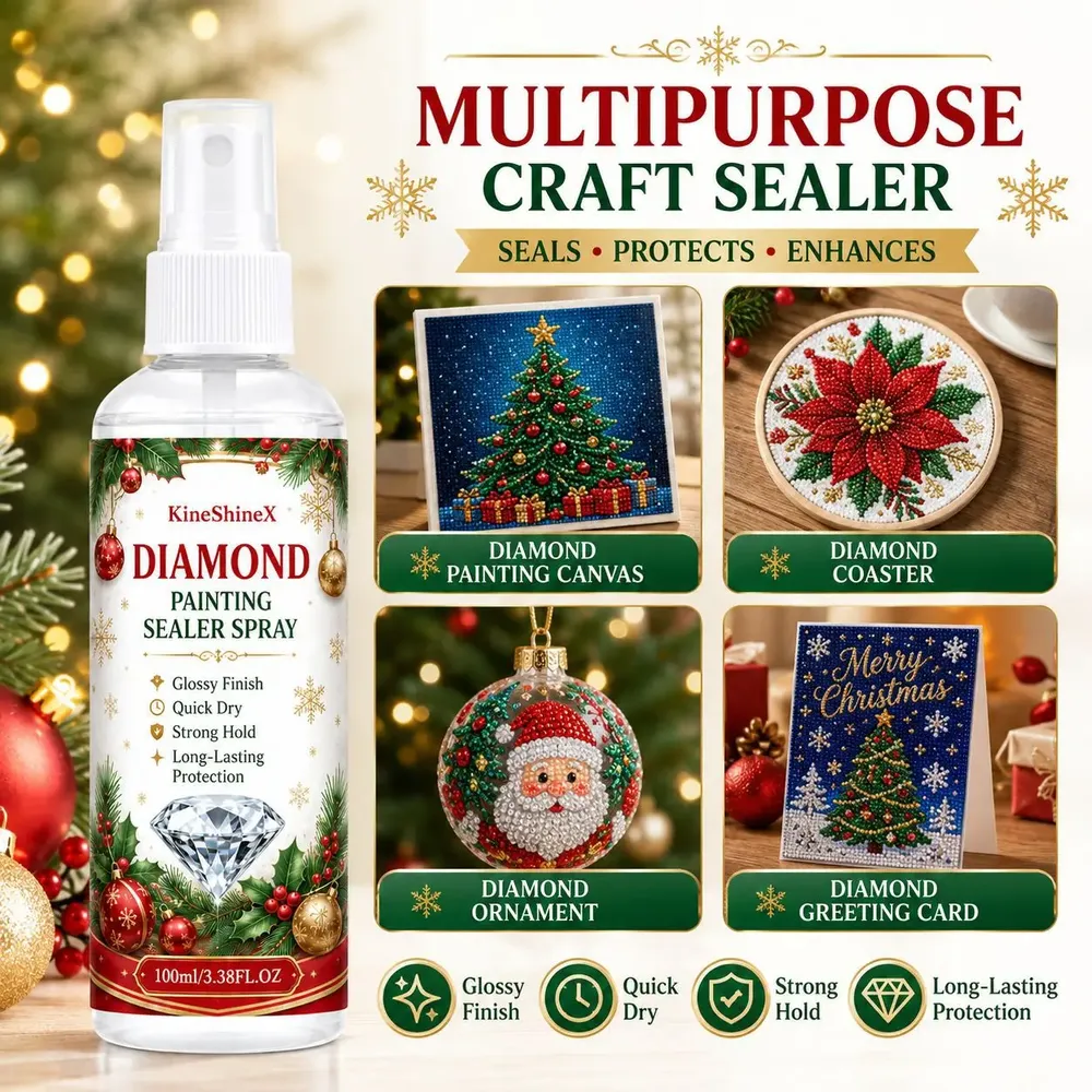 Diamantmalerei Versiegelungsspray 100ml Weihnachts Glanzversiegler