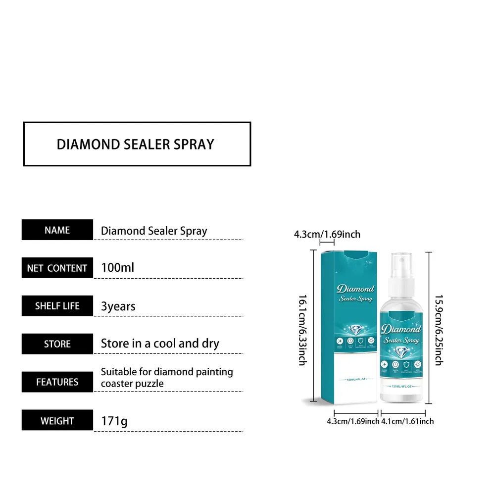 Diamantmalerei Versiegelungsspray 120 ml schnelltrocknend fein
