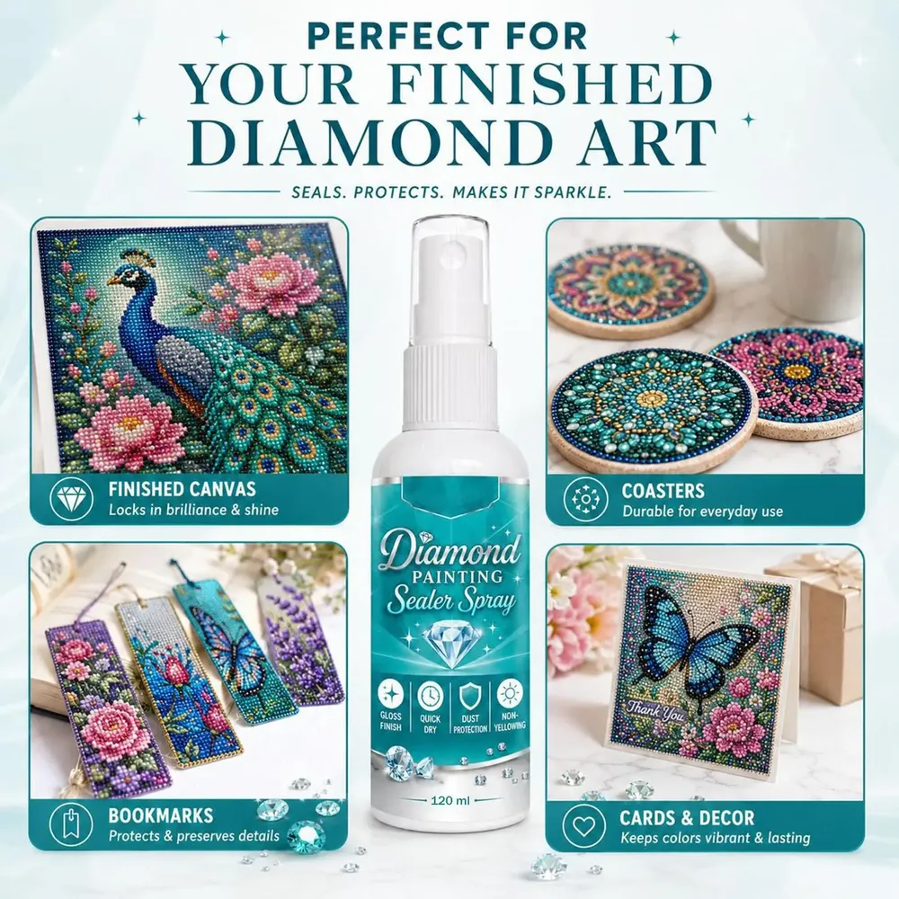 Diamantmalerei Versiegelungsspray 120 ml schnelltrocknend fein