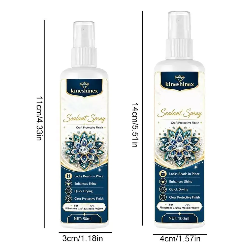 Diamantmalerei Versiegelungsspray 50 bis 100 ml mit Pinsel