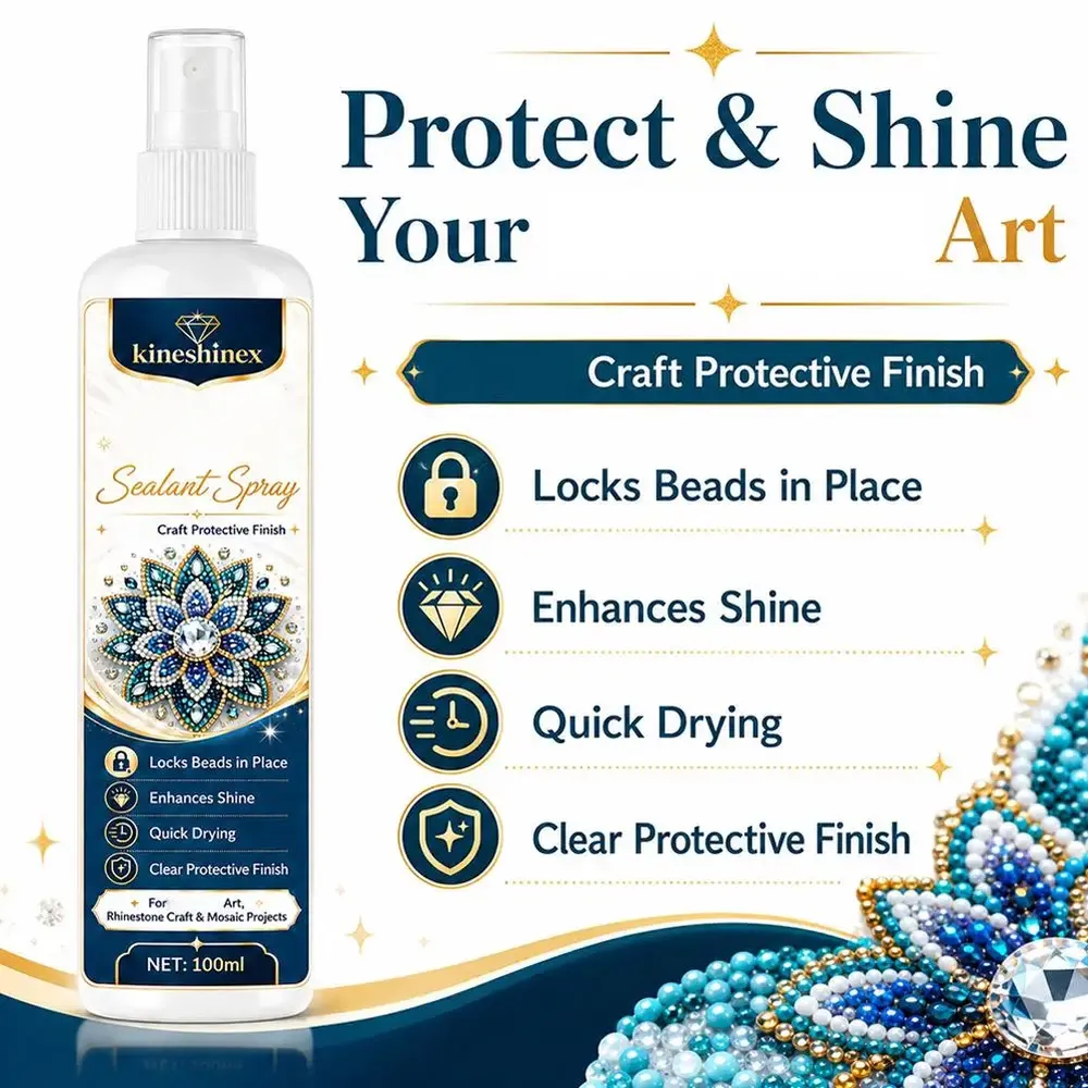 Diamantmalerei Versiegelungsspray 50 bis 100 ml mit Pinsel