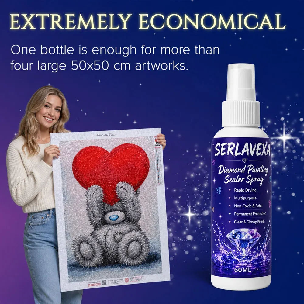 Diamantmalerei Versiegelungsspray 60 bis 300 ml Glanzschutz