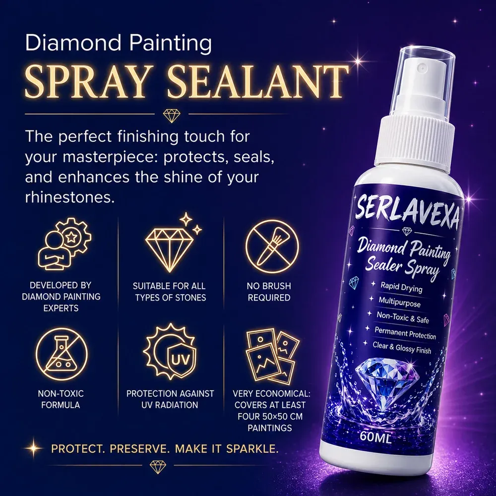 Diamantmalerei Versiegelungsspray 60 bis 300 ml Glanzschutz