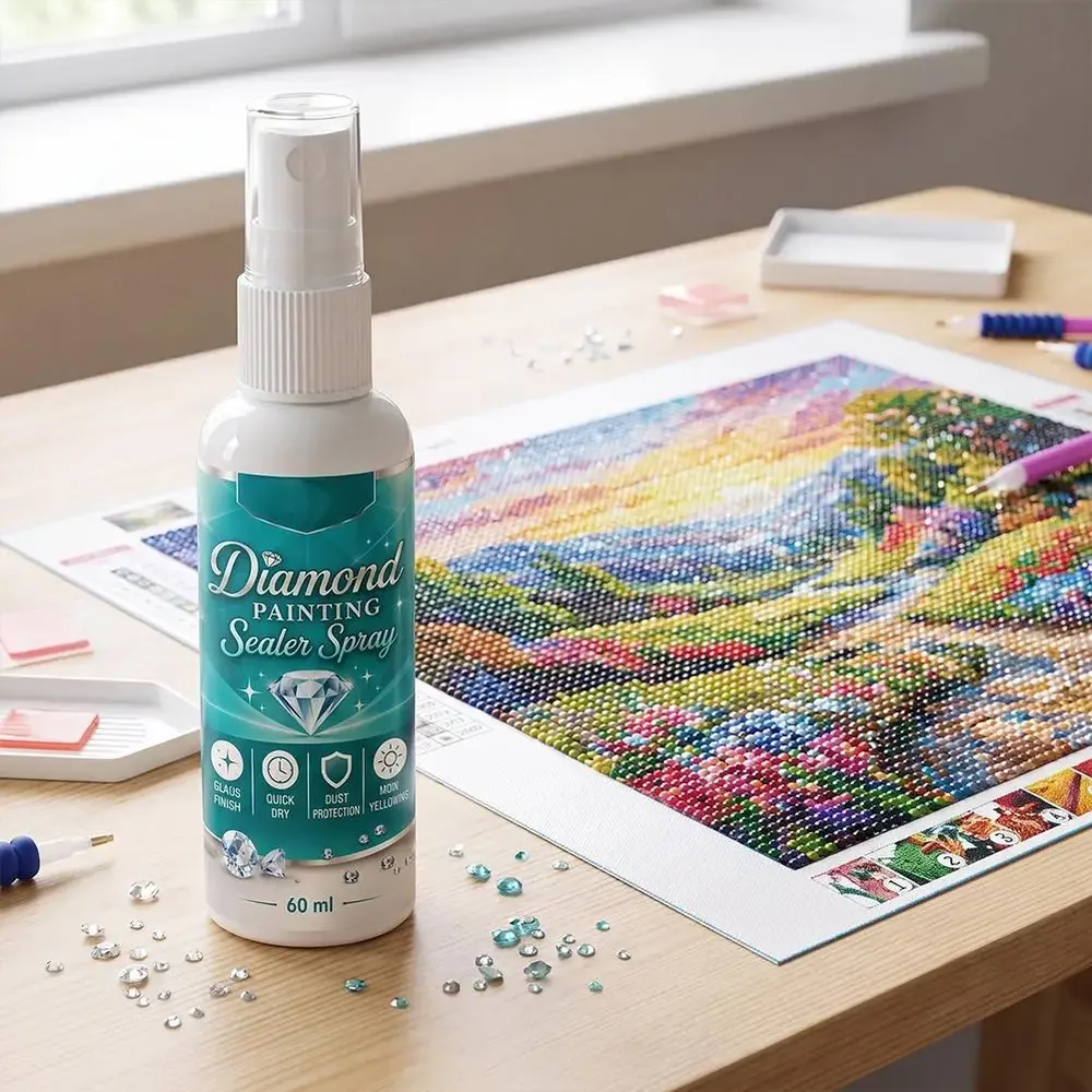 Diamantmalerei Versiegelungsspray 60ml 1 bis 5 Stück Glanzkleber