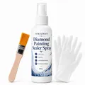 Diamantmalerei Versiegelungsspray Set 3 Stück mit Pinsel Handschuhen – Farbe 1 SET