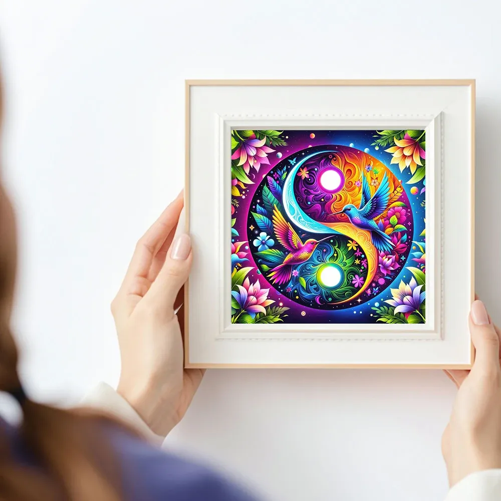 Diamantmalerei Vogel Blume Tier Kunst Wanddekoration