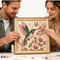 Diamantmalerei Vogel Blumen Kunst Wanddekoration – 1