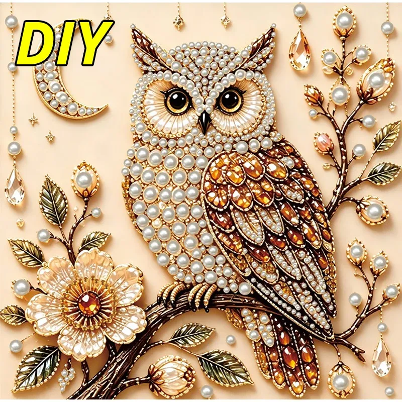 Diamantmalerei Vogel Blumen Kunst Wanddekoration