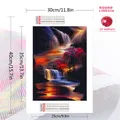 Diamantmalerei Wasserfall Landschaft 20x30 bis 50x70cm – 2