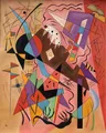 Diamantmalerei Wassily Kandinsky Abstrakt Kreuzstich – Farbe Burgunderrot (B4)