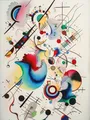 Diamantmalerei Wassily Kandinsky Abstrakt Kreuzstich – Farbe Grün (B7)
