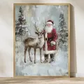 Diamantmalerei Weihnachtsabend Poster 20 bis 70 cm rund oder eckig – Farbe Rot (03)