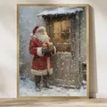 Diamantmalerei Weihnachtsabend Poster 20 bis 70 cm rund oder eckig – Farbe Grün (07)