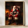 Diamantmalerei Weihnachtsabend Poster 20 bis 70 cm rund oder eckig – Farbe mehrfarbig (16)