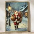 Diamantmalerei Weihnachtsabend Poster 20 bis 70 cm rund oder eckig – Farbe Transparent (15)