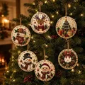 Diamantmalerei Weihnachtsanhänger 6 Stück im Set – 1