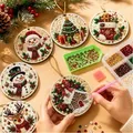 Diamantmalerei Weihnachtsanhänger 6 Stück im Set – 3