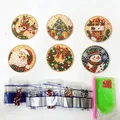 Diamantmalerei Weihnachtsanhänger 6 Stück im Set – 6