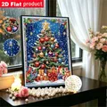 Diamantmalerei Weihnachtsbaum 30 cm rund oder eckig – 3