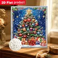 Diamantmalerei Weihnachtsbaum 30 cm rund oder eckig – 4