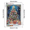 Diamantmalerei Weihnachtsbaum 30 cm rund oder eckig – 6