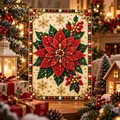 Diamantmalerei Weihnachtsdekor 20 cm rund oder eckig – Farbe 1PC