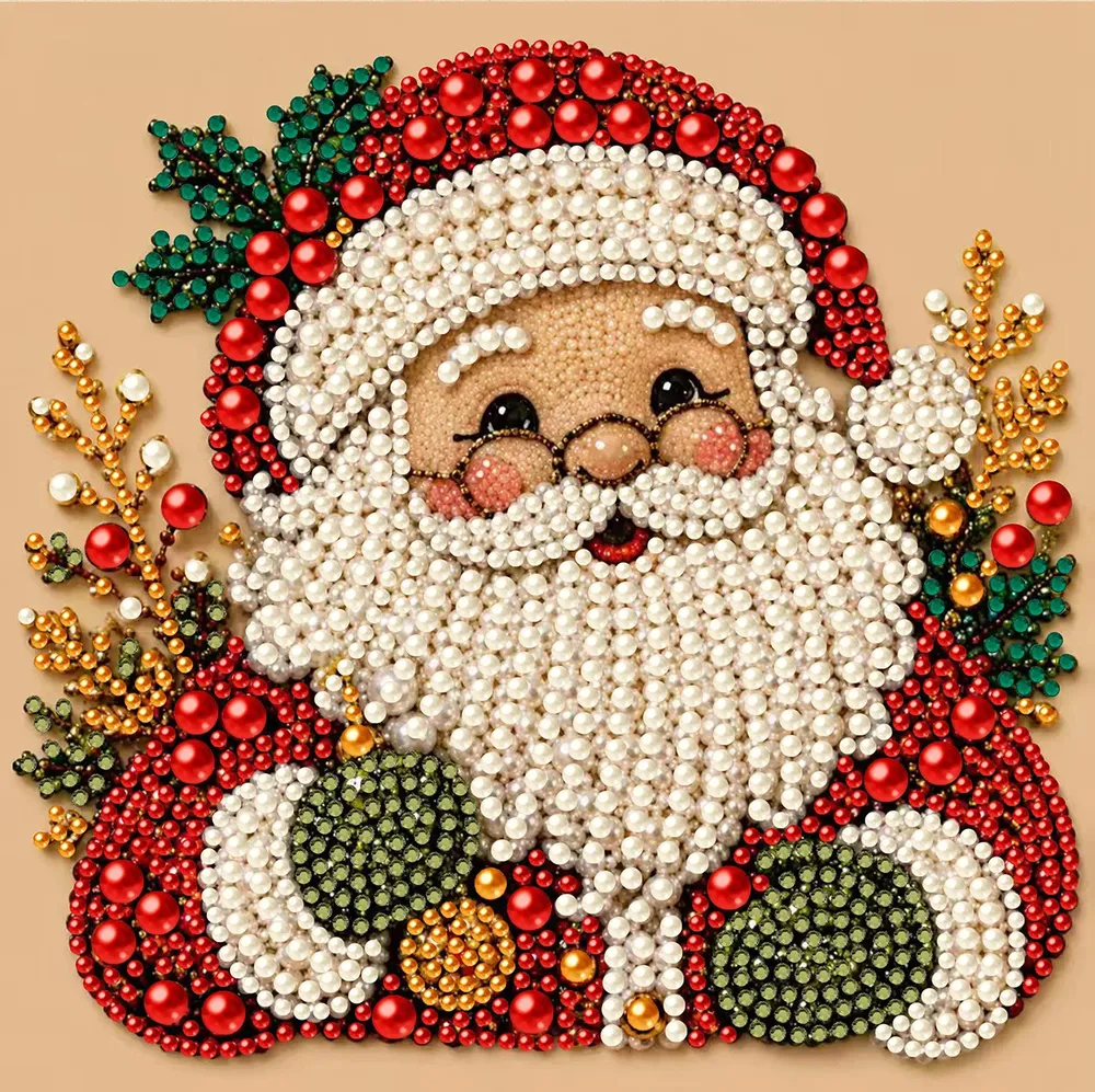 Diamantmalerei Weihnachtsdekor Bastelset mit Strasssteinen