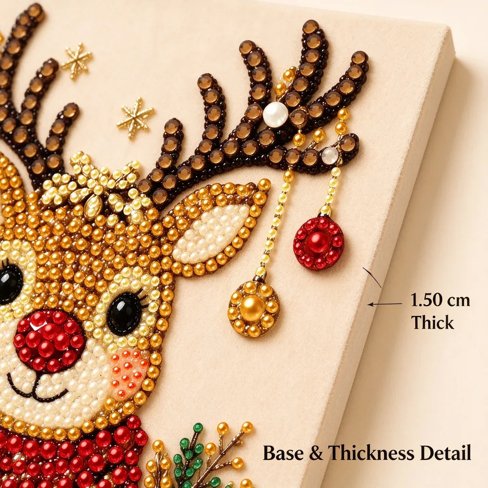 Diamantmalerei Weihnachtsdekor Bastelset mit Strasssteinen