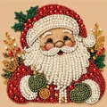 Diamantmalerei Weihnachtsdekor Bastelset mit Strasssteinen – Farbe WEISS (1)