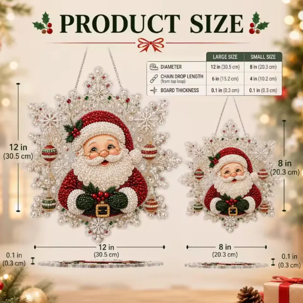 Diamantmalerei Weihnachtsdekorationsset für Erwachsene