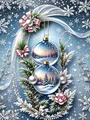 Diamantmalerei Weihnachtsglocke 20 bis 70 cm rund oder eckig – Farbe 608