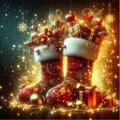 Diamantmalerei Weihnachtsglocke 40 bis 60 cm Harz oder Acryl – Farbe 120 Colors-BQ BY-1
