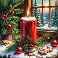 Diamantmalerei Weihnachtsglocke 40 bis 60 cm Harz oder Acryl – Farbe 120 Colors-BQ BY-15