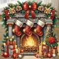 Diamantmalerei Weihnachtsglocke 40 bis 60 cm Harz oder Acryl – Farbe 120 Colors-BQ BY-8