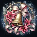 Diamantmalerei Weihnachtsglocke 40 bis 60 cm Harz oder Acryl – Farbe 120 Colors-BQ BY-7