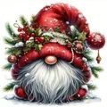 Diamantmalerei Weihnachtsgnom 40 bis 60 cm Harz oder Acryl – Farbe 120 Colors-BQ BY-9